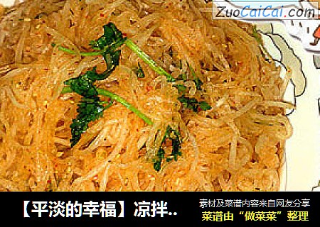 凉拌酸辣萝卜丝