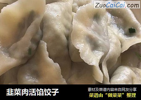 韭菜肉活馅饺子