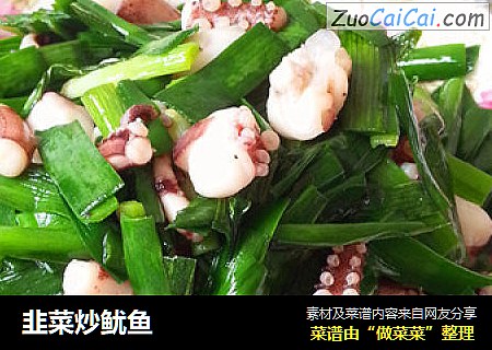 韭菜炒鱿鱼