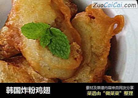 韩国炸粉鸡翅