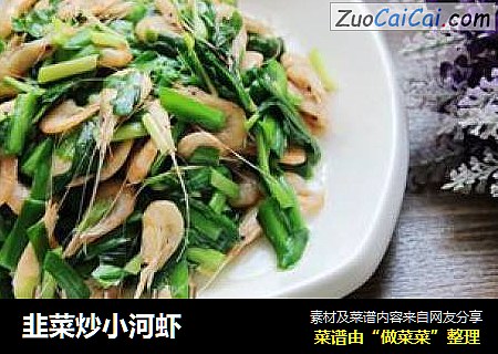 韭菜炒小河虾