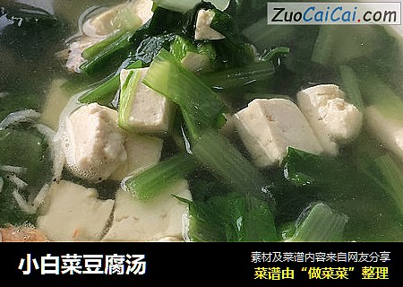 小白菜豆腐汤