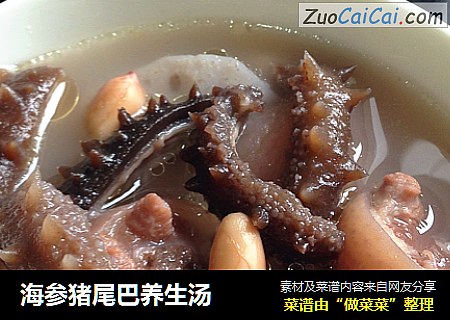 海参猪尾巴养生汤