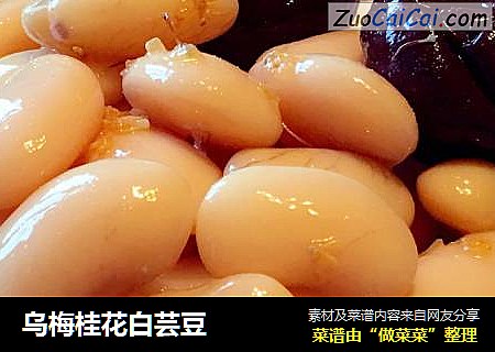 乌梅桂花白芸豆