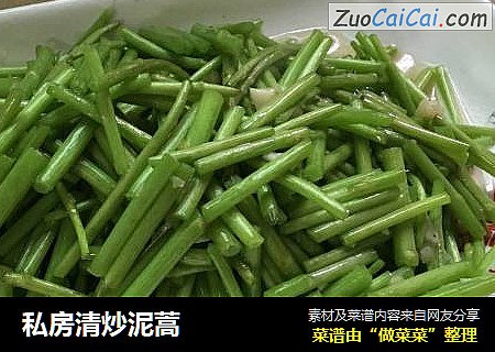 私房清炒泥蒿