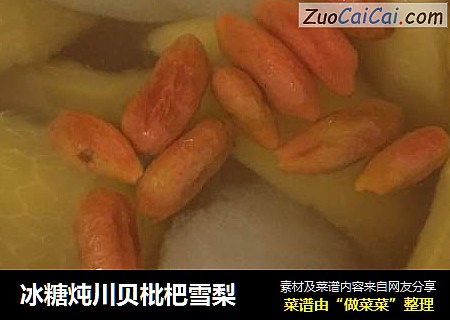 冰糖炖川贝枇杷雪梨