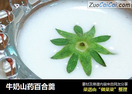 牛奶山药百合羹