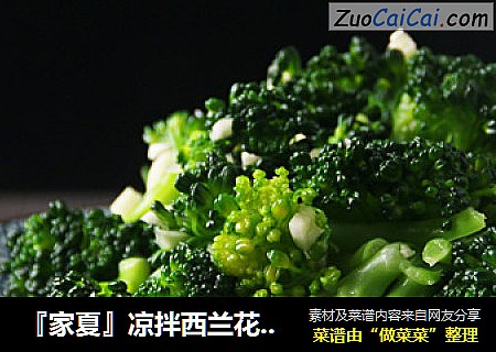 『家夏』凉拌西兰花 爽口减肥菜
