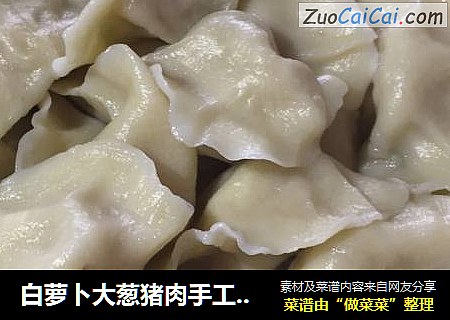 白萝卜大葱猪肉手工饺子