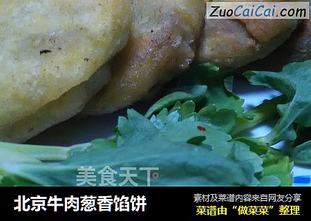北京牛肉葱香馅饼