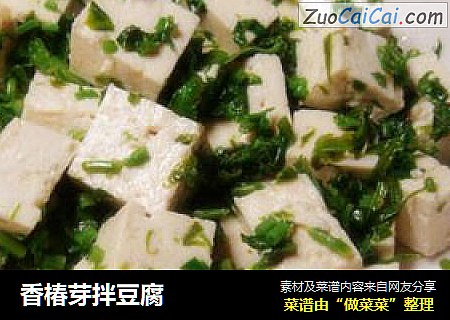 香椿芽拌豆腐
