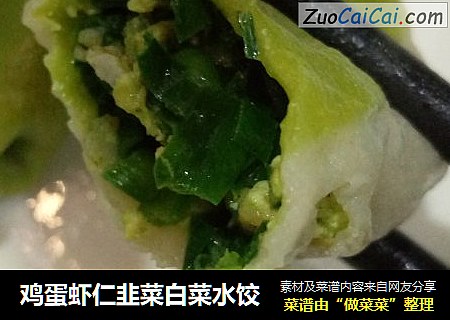 鸡蛋虾仁韭菜白菜水饺
