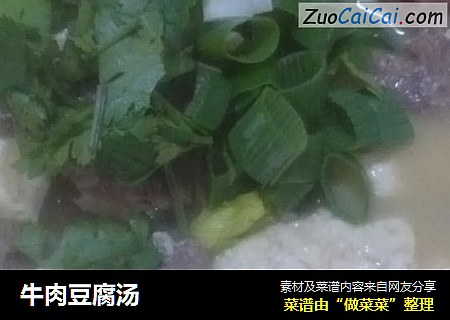 牛肉豆腐汤