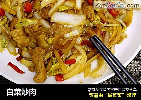 白菜炒肉