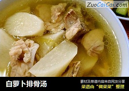 白萝卜排骨汤