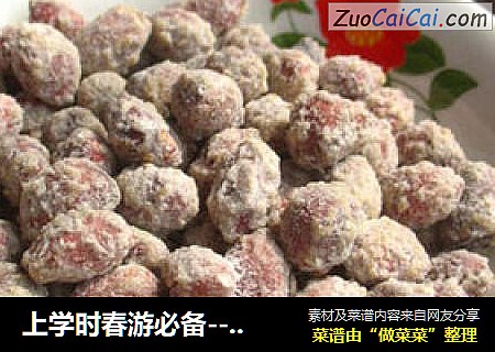 上学时春游必备--【挂霜花生】