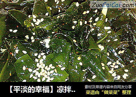【平淡的幸福】凉拌裙带菜