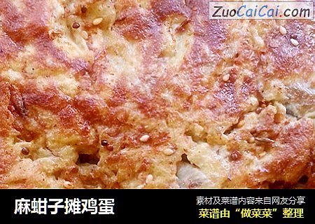 麻蚶子摊鸡蛋
