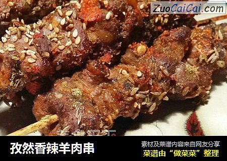 孜然香辣羊肉串