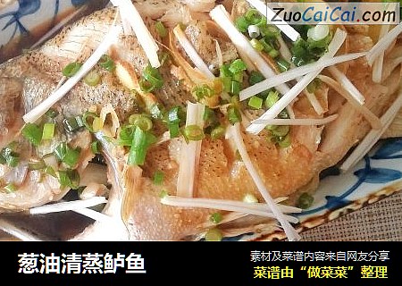 葱油清蒸鲈鱼