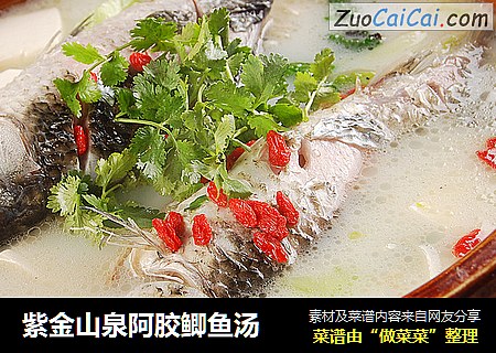 紫金山泉阿胶鲫鱼汤