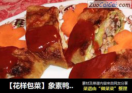 【花样包菜】象素鸭皮----双皮包菜卷