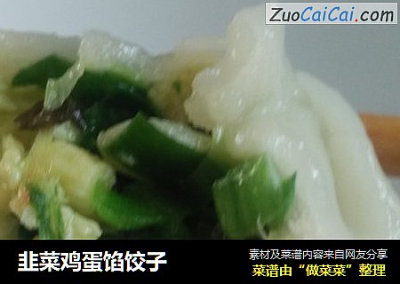 韭菜鸡蛋馅饺子