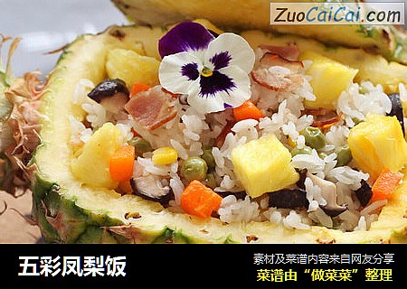 五彩凤梨饭