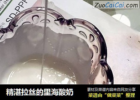 精湛拉丝的里海酸奶