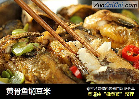 黄骨鱼焖豆米