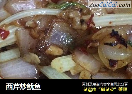 西芹炒鱿鱼