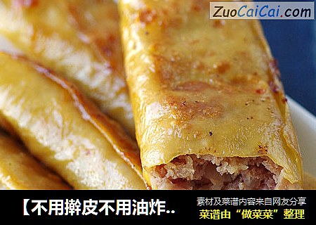 【不用擀皮不用油炸，健康春卷简单做】腐皮春卷