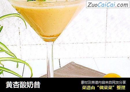 黄杏酸奶昔