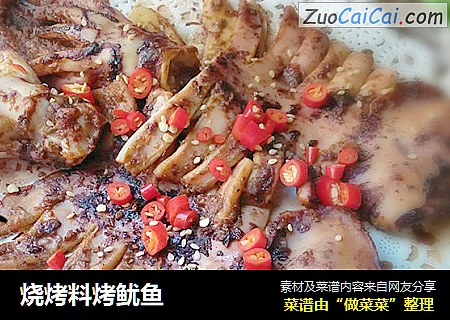 烧烤料烤鱿鱼