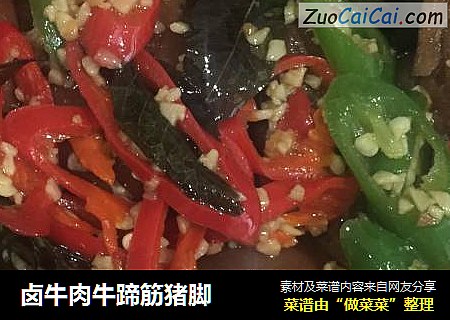 卤牛肉牛蹄筋猪脚