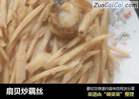 扇贝炒藕丝