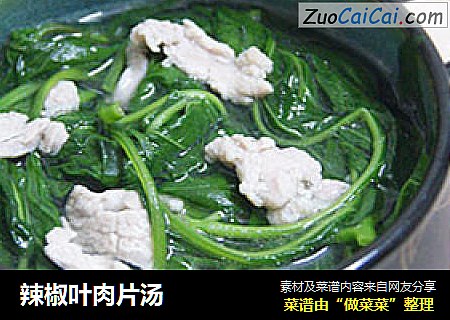 辣椒叶肉片汤