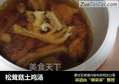 松茸菇土鸡汤