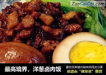 最高境界，洋葱卤肉饭