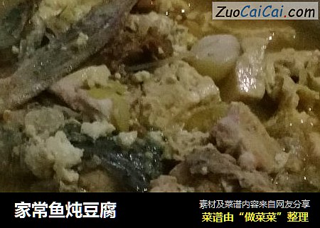 家常鱼炖豆腐