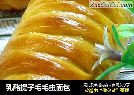 乳酪提子毛毛虫面包