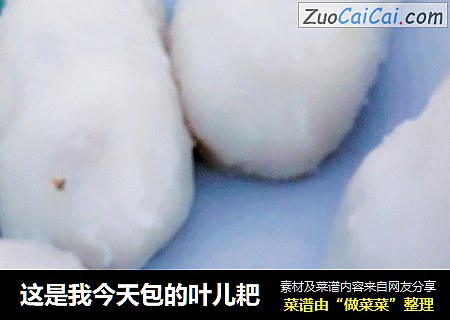 这是我今天包的叶儿耙