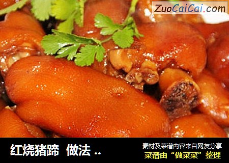 红烧猪蹄  做法  食谱   ——味湶美食汇