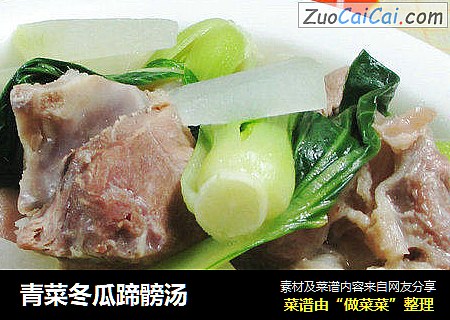 青菜冬瓜蹄髈汤 