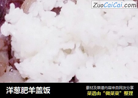 洋葱肥羊盖饭