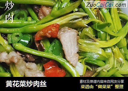 黄花菜炒肉丝
