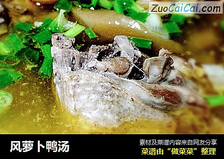 风萝卜鸭汤
