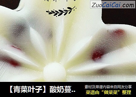 【青菜叶子】酸奶蔓越莓冰淇淋
