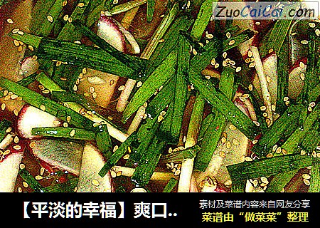 【平淡的幸福】爽口的水咸菜
