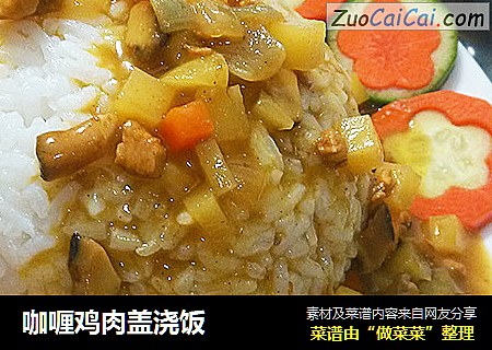 咖喱鸡肉盖浇饭